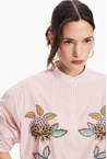 STRIPED FLORAL SHIRT - red stripe